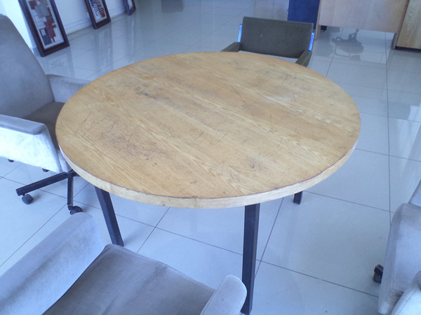 Round Wooden Table