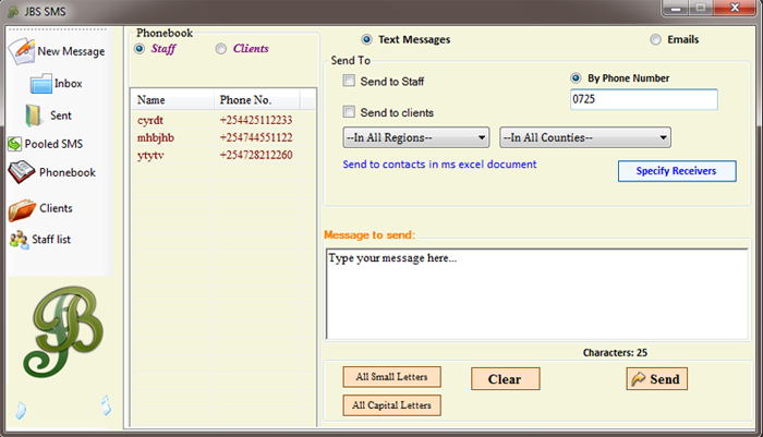 Send Bulk SMS Software, SMS Gateway