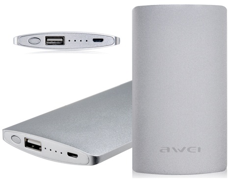 Awei P82K 8000mAh Aluminum Slim Power Bank