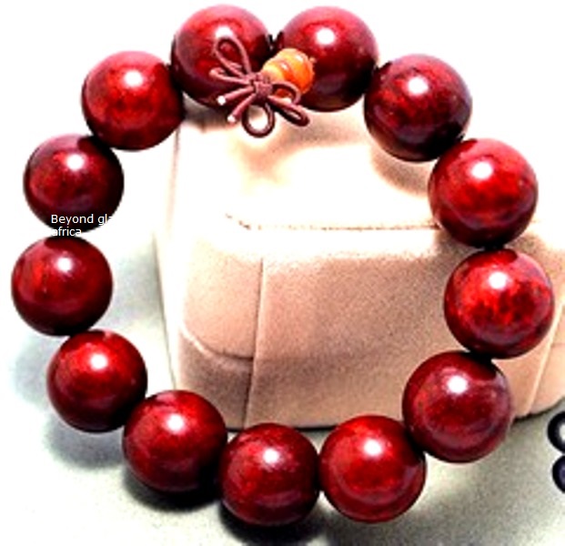 Shamballa Bracelet, meticulously handcrafted with oversized wooden beads.