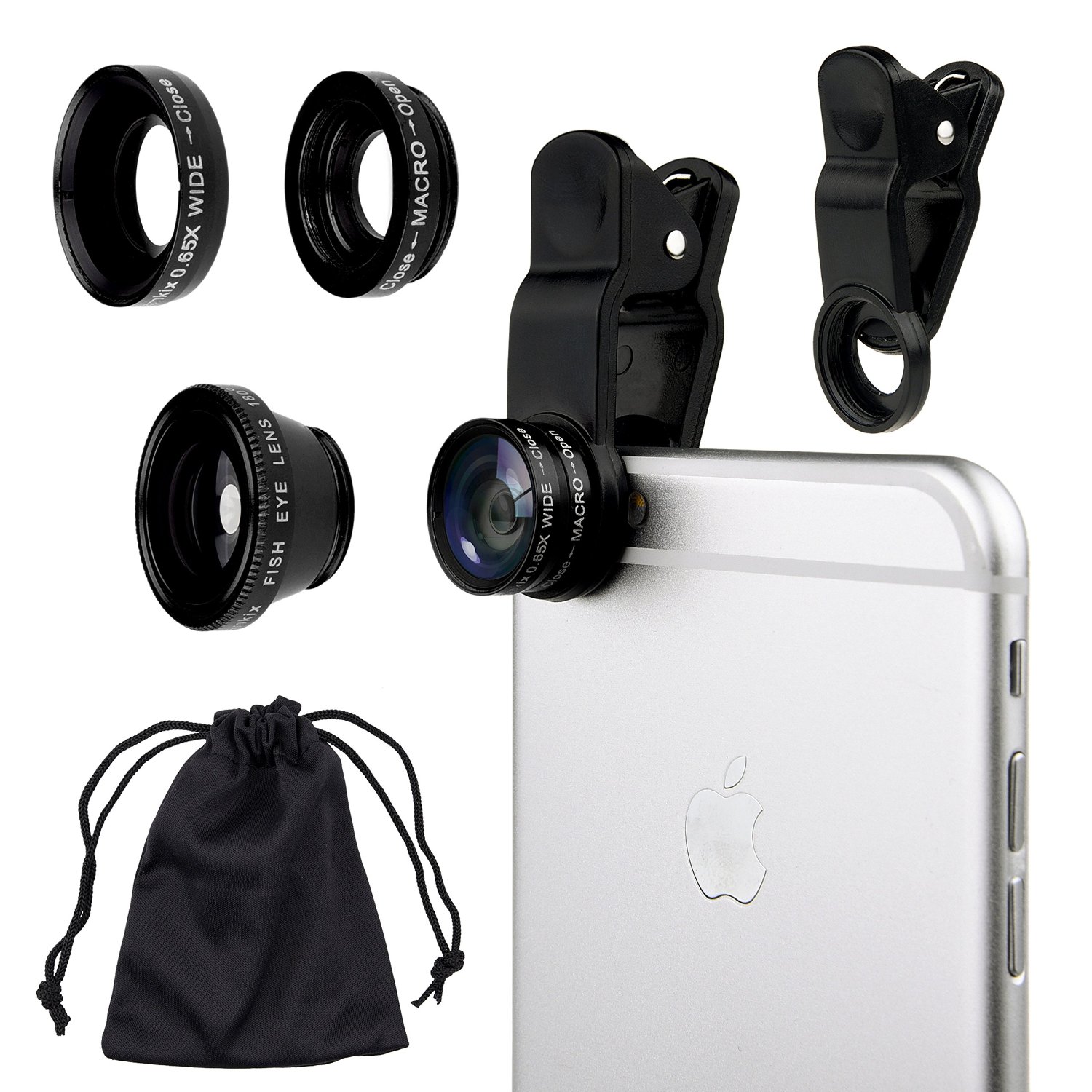Universal 3 in 1 Lens Clip for Phones and Tablets