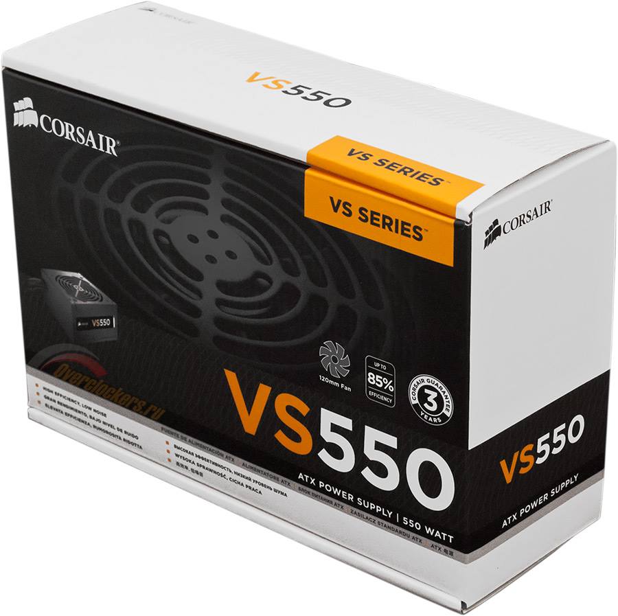 CORSAIR VS550 WATTS GAMING POWER SUPPLY