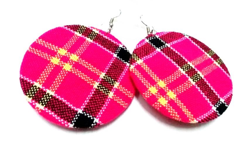 meticulously crafted Maasai cloth earrings for women
