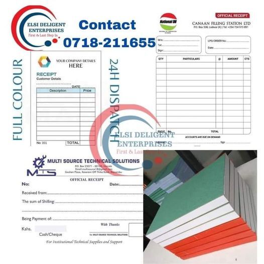 Receipt Book | Invoice Book | Delivery Book Printing