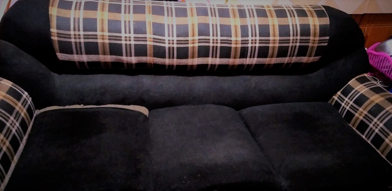 Black 3 seater sofa