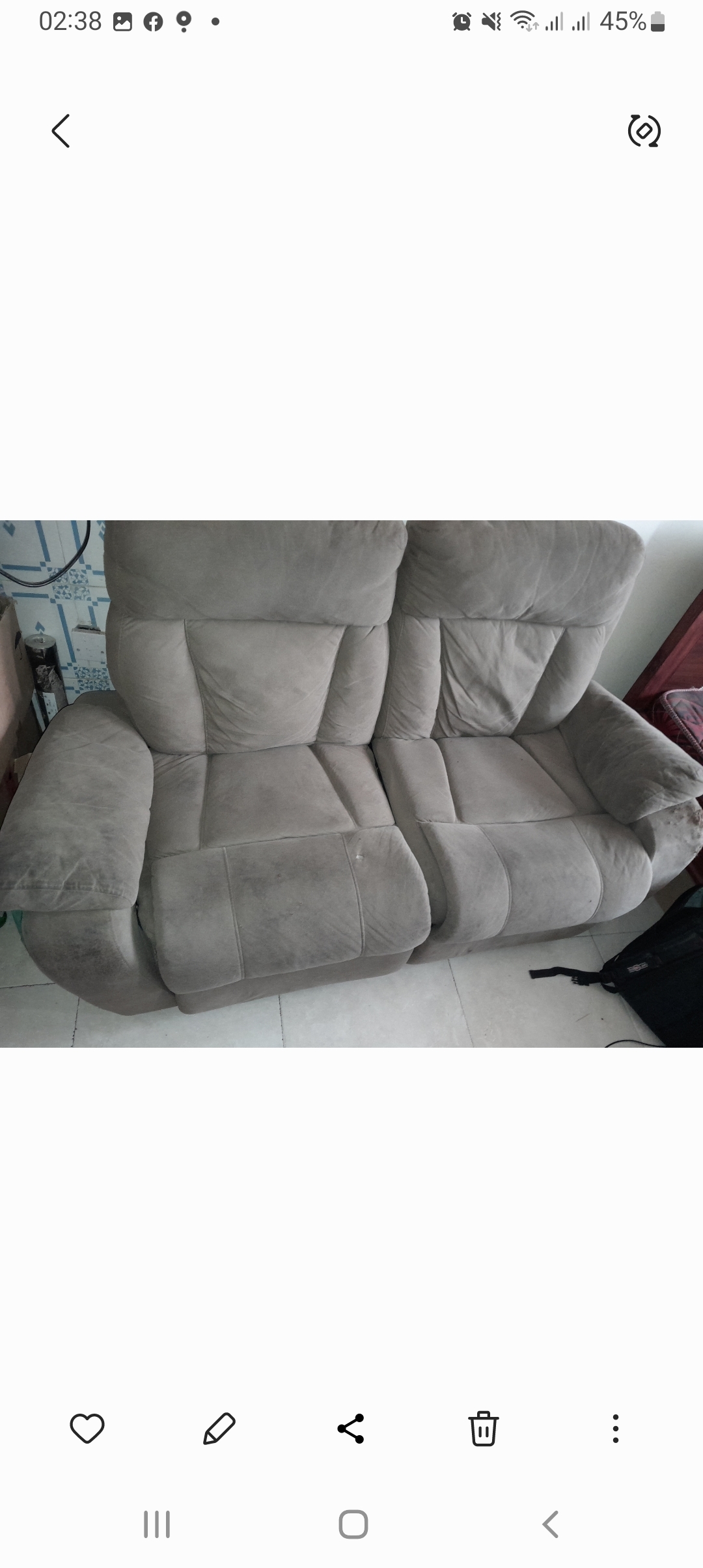 Recliner seat