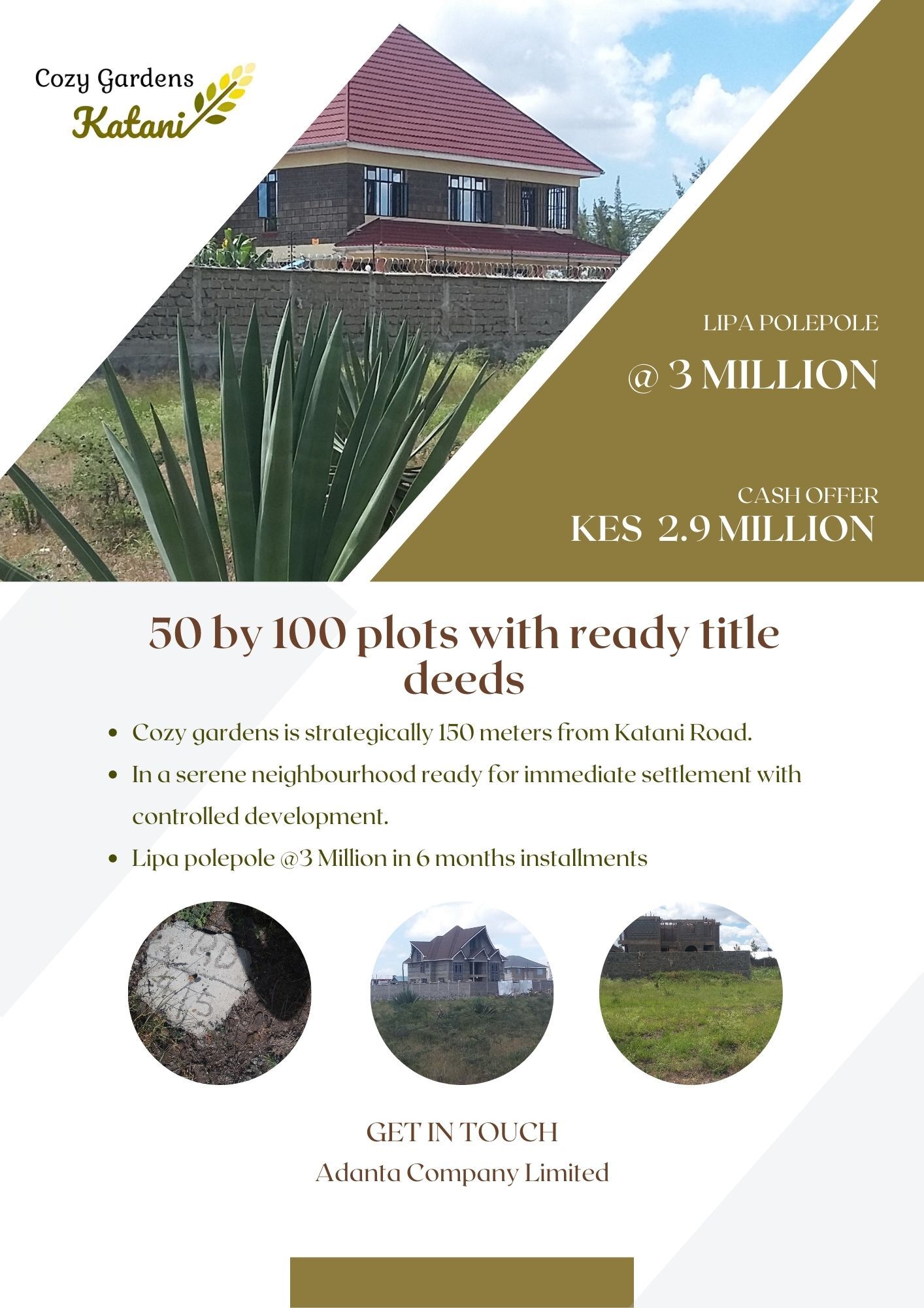 Plots for sale in Katani