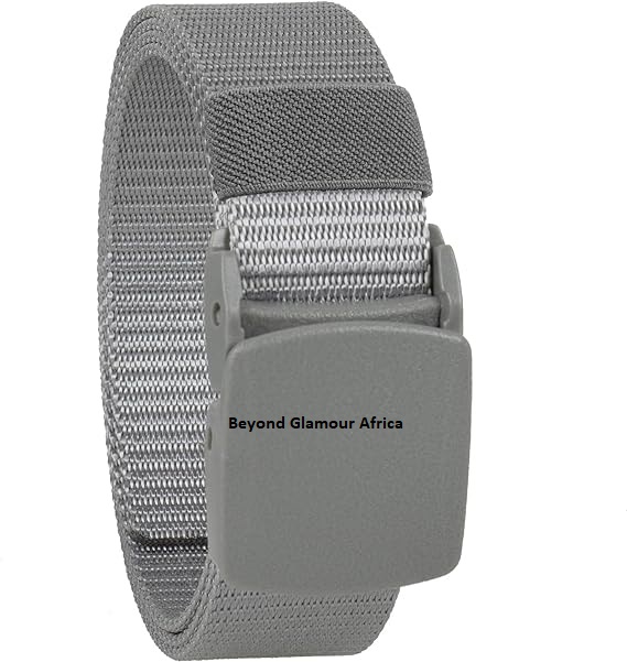 premium grey canvas belt, featuring a robust grey buckle
