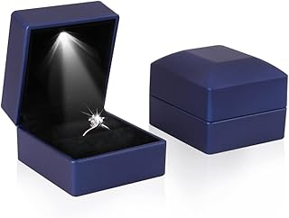 a blue LED ring box designed to elevate the very essence of a proposal into a breathtaking experience