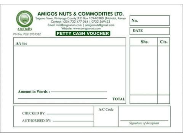 RECEIPT BOOK PRINTING