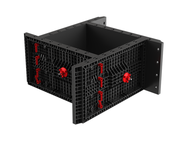 geopanel and plastic foamwork