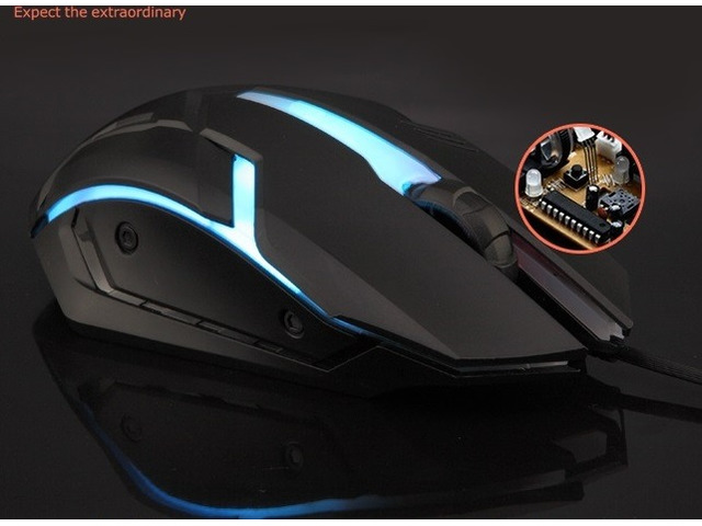 Backlit USB 4 button Gaming Mouse 632