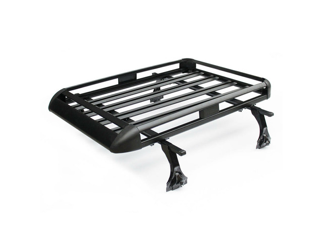 Universal 63 "X 40" Black Aluminum Roof Top Rack Basket Luggage Cargo Carrier