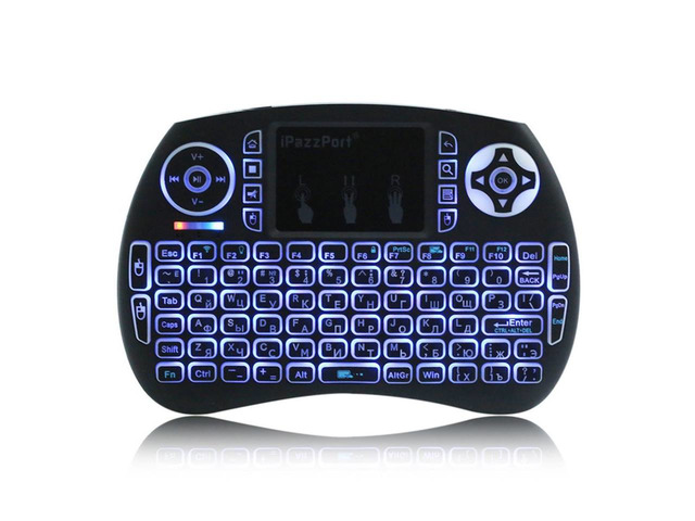 Rechargeable Backlit Wireless Keyboard with Touchpad