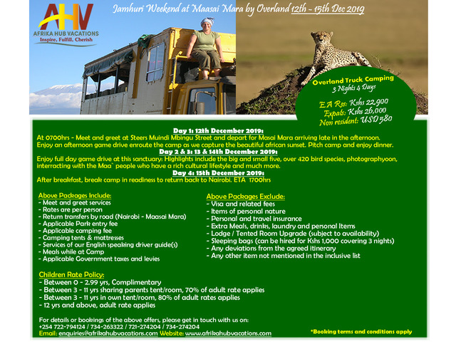 November, December &amp; New Year Family Holiday Offers 2019