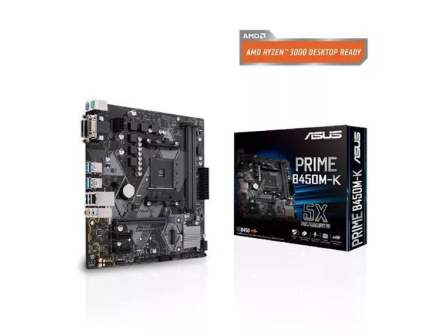 Asus Prime B450M-K AMD Gaming Desktop Motherboard