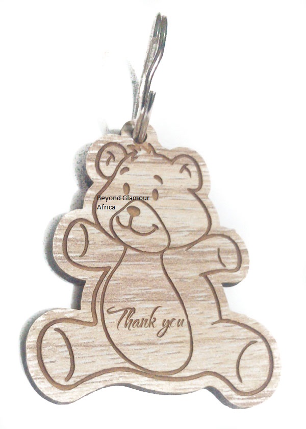 delightful Thank You Teddy Bear Shaped Keyholder