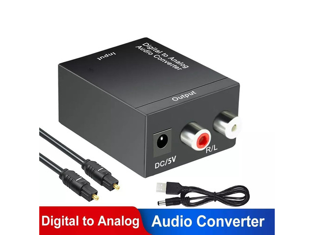 Optical to rca audio converter {Digital to Analog Audio}