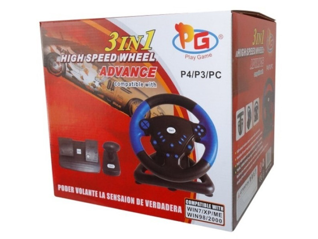3 in 1 Steering wheel for PC, PS3 and PS2