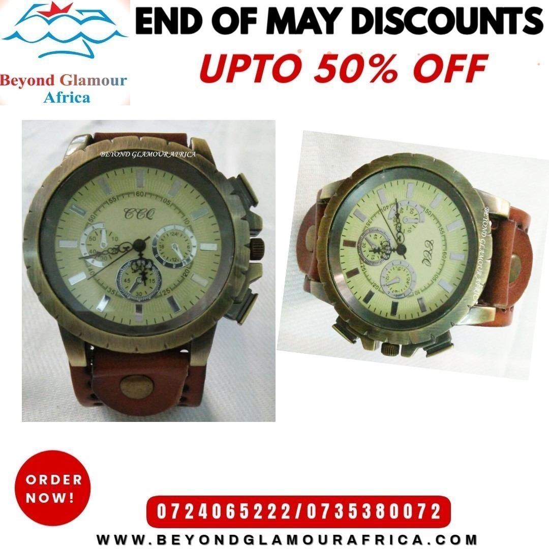 Men's brown vintage watch very fashionable to have