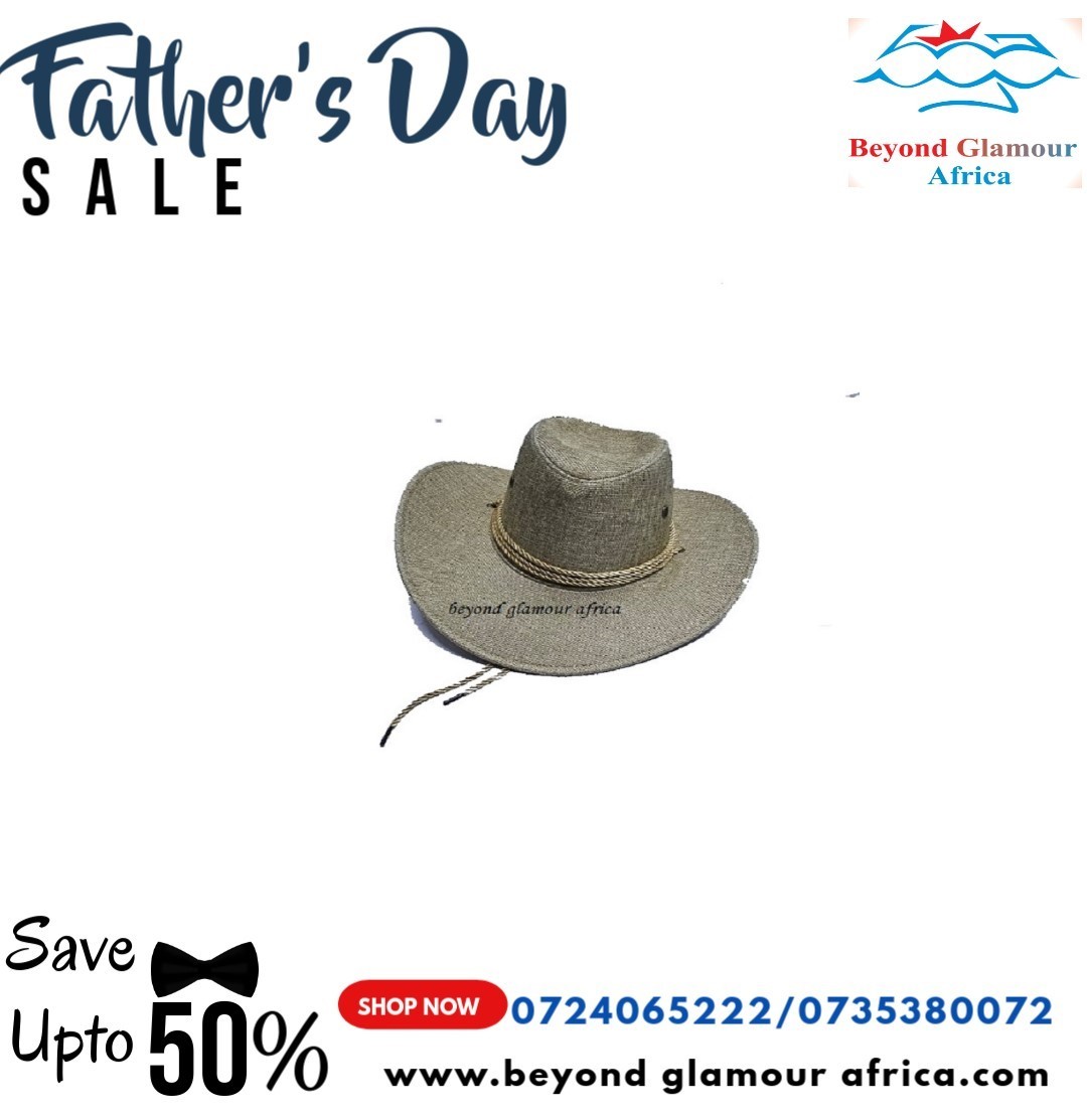 Men's grey cowboy hat very fashionable to have
