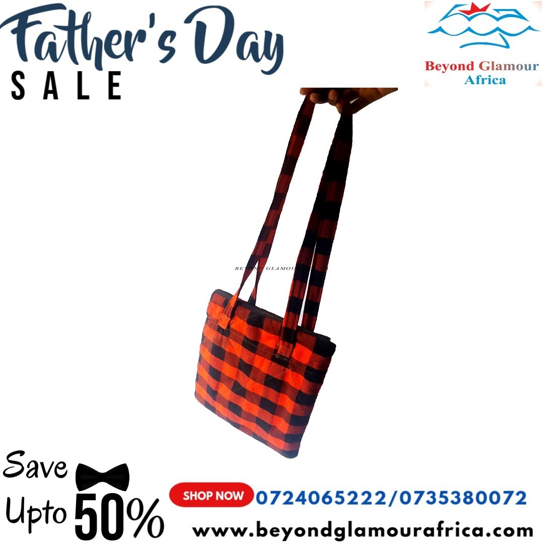 A black and red sling bag very fashionable to have