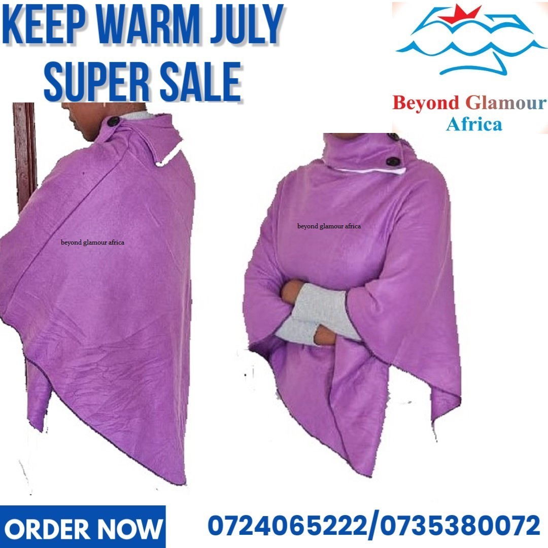 Ladies purple poncho very fashionable to have