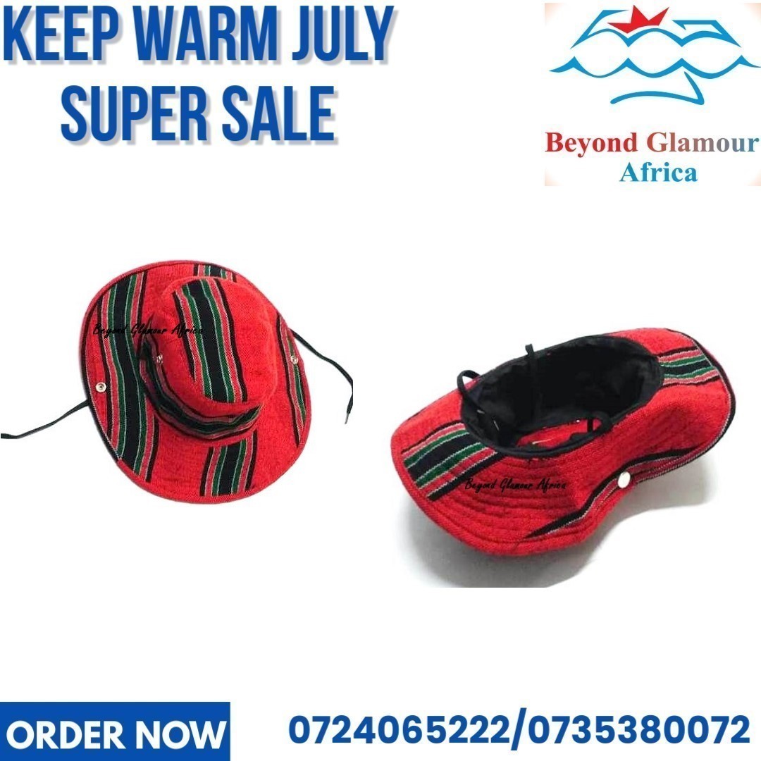 A multicolored sunhat very fashionable to have