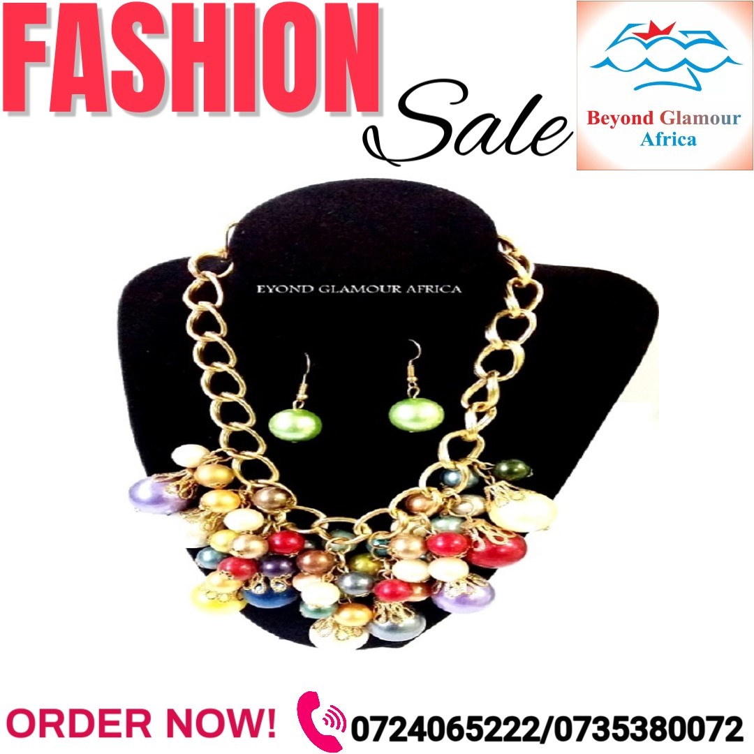 Women multicolored crystal jewelry set very fashionable