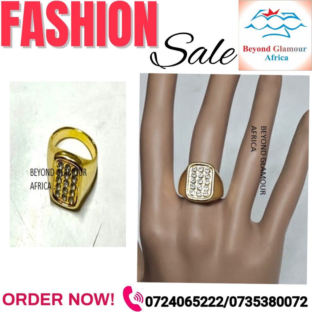 Men's golden silver ring very fashionable to have