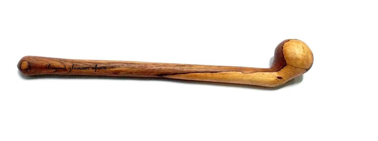 heavy plain brown wooden rungu