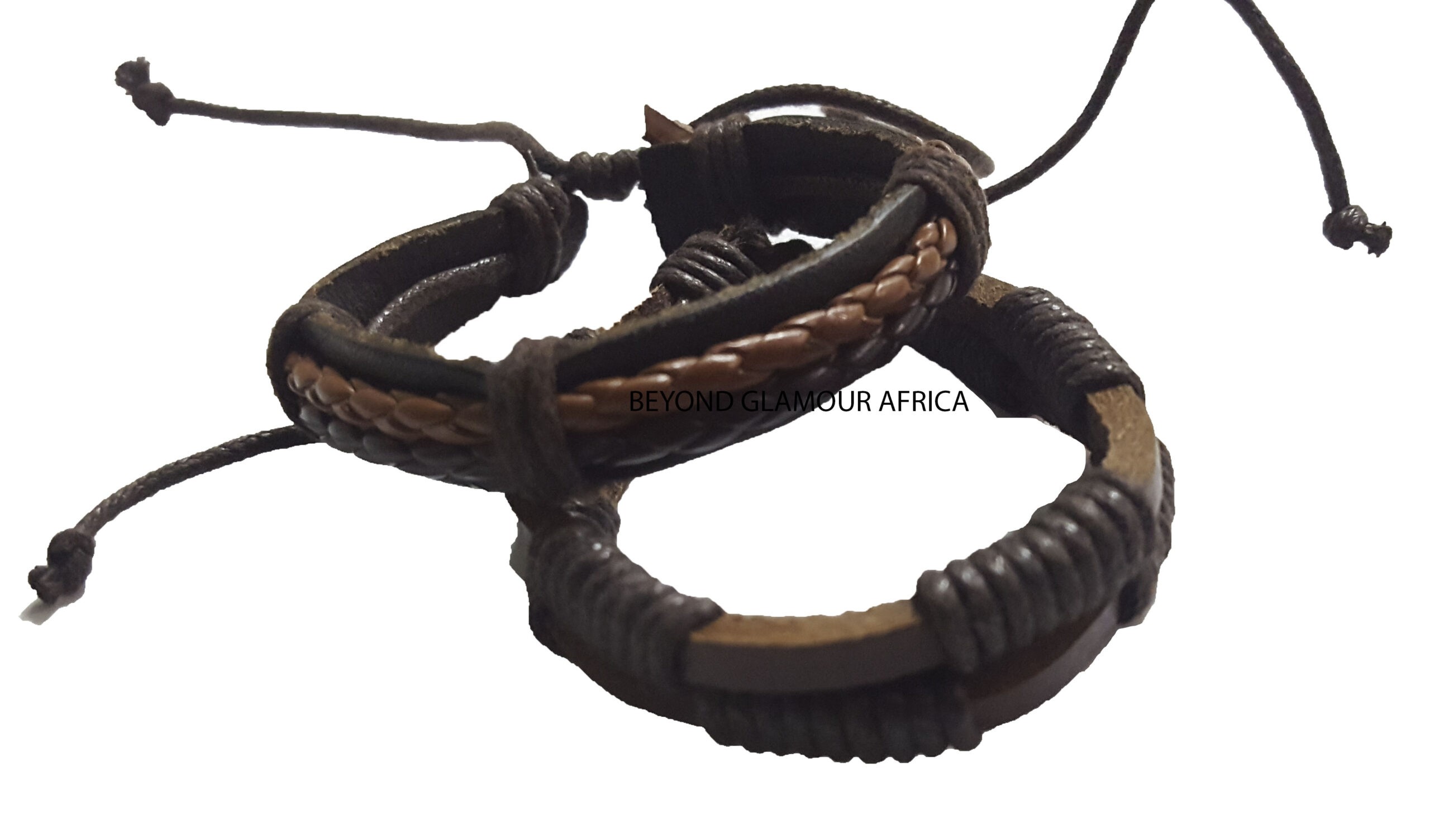 exquisite brown leather bracelet for men