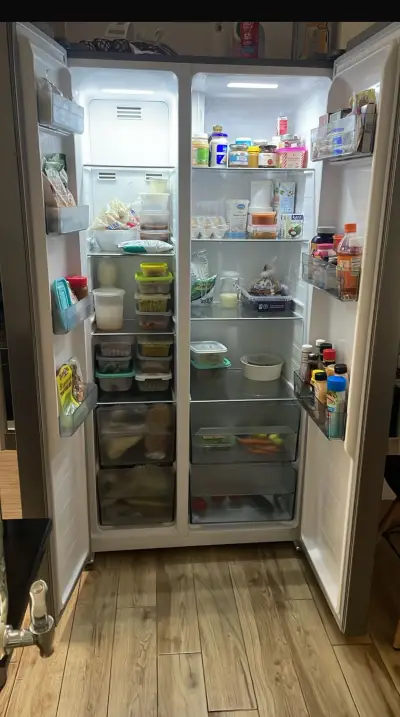 Bruhm fridge 436L double door side by side