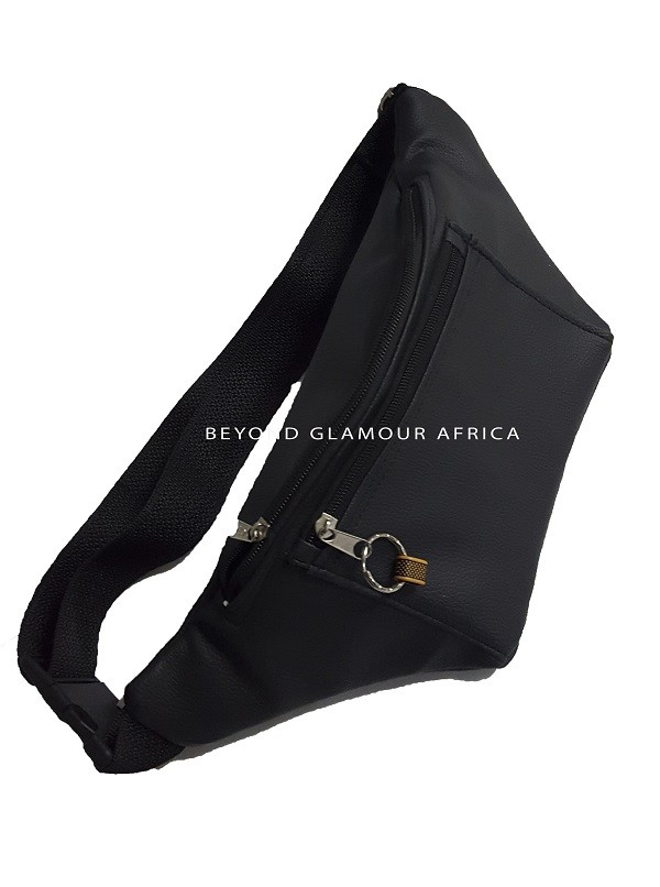 black leather waist bag convenient solution to carry their phone and other small essentials while on the move