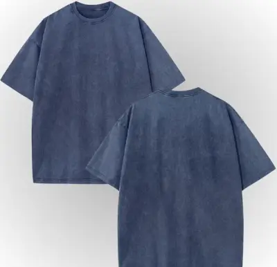 Acid Washed Casual Men's Casual Short Sleeve T-Shirt, Summer, 2000S Style