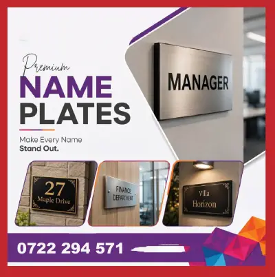 Metal Engraved Name Badges and Tags