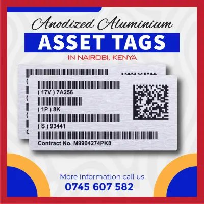 Custom printed asset Tags, labels, Kenya