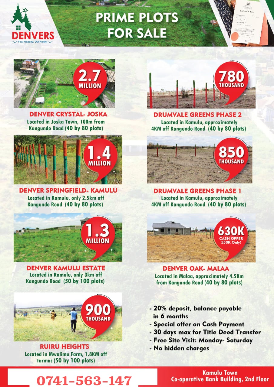 PLOTS FOR SALE!