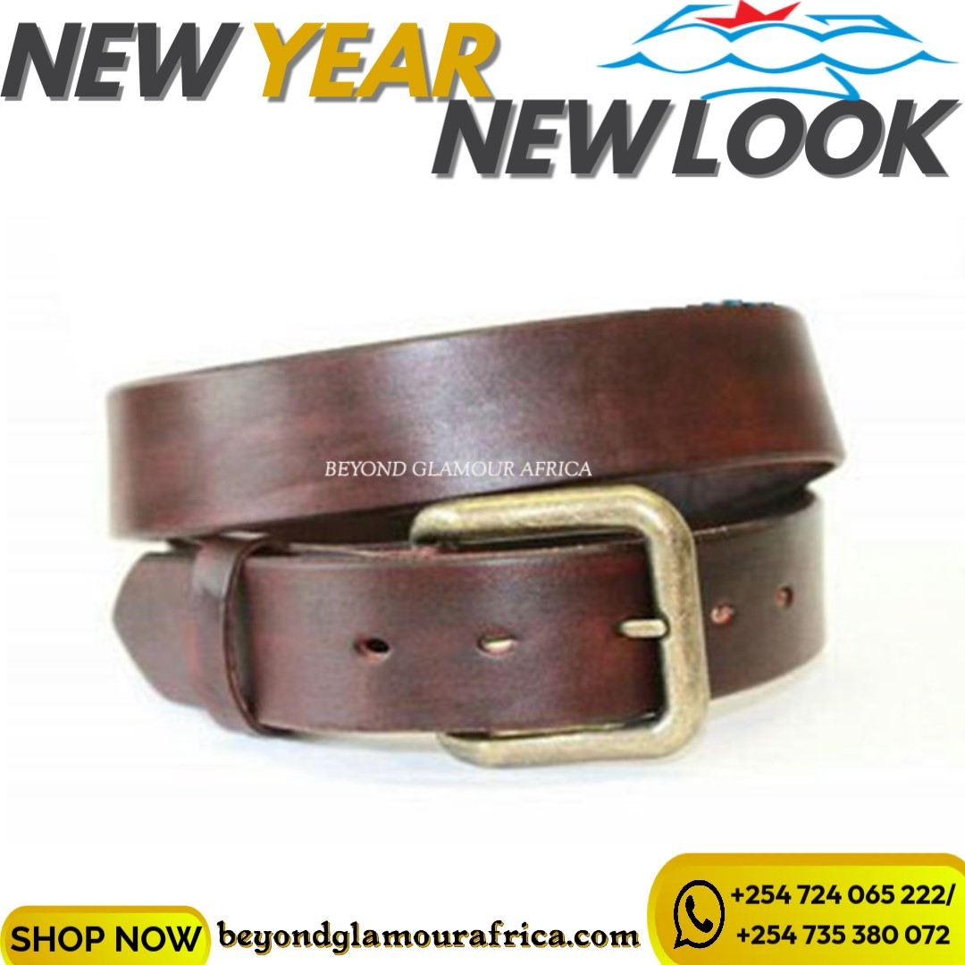 Men's genuine durable Leather belt - Customizable Fit, Effortless Style