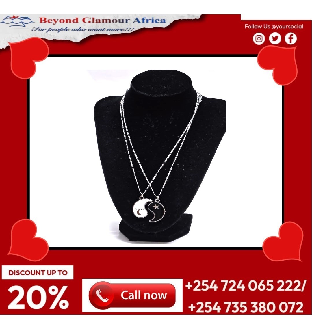 a unique and unisex double chain necklace