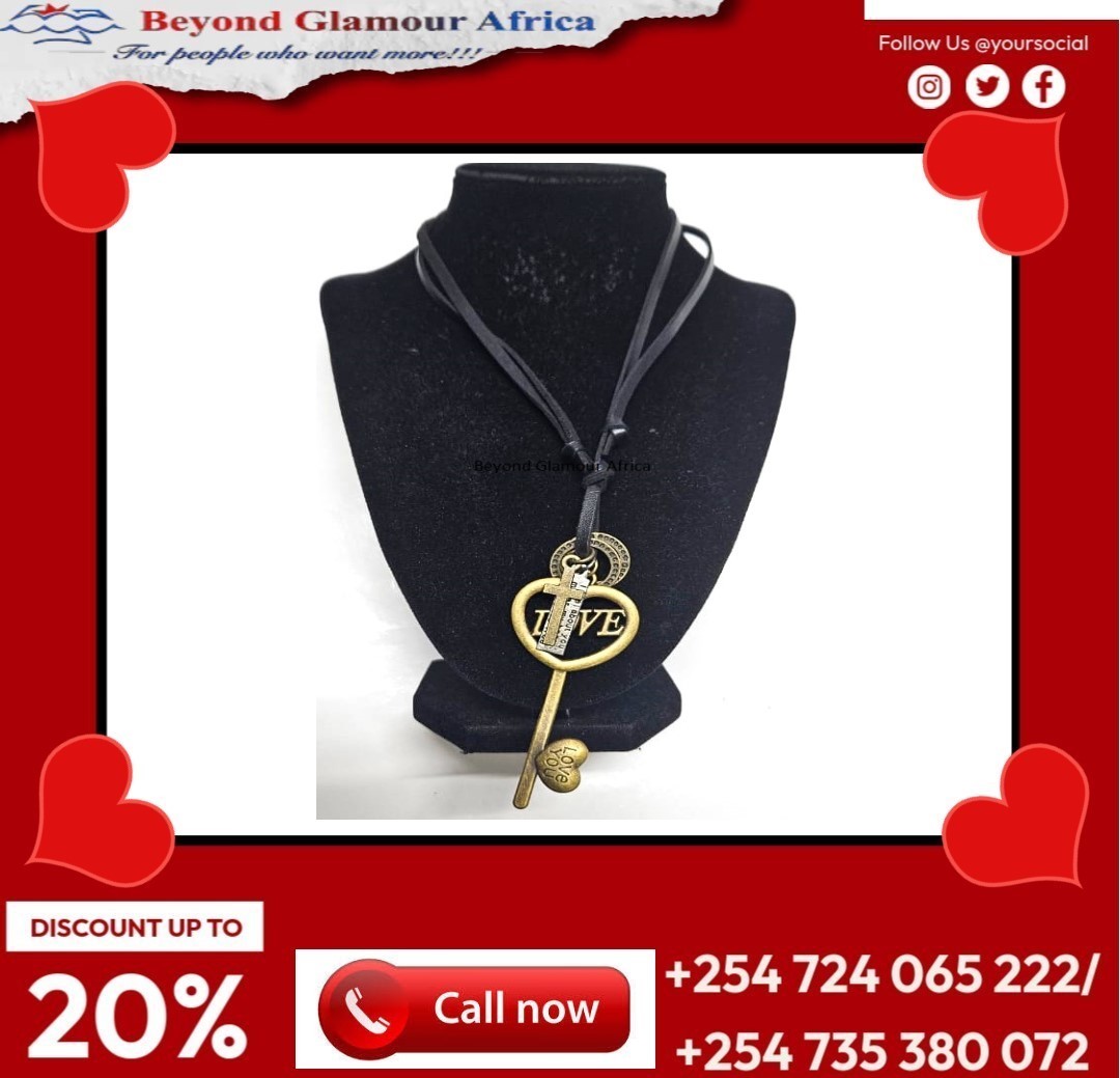 A customized leather cord neck piece which is easy and comfortable to wear