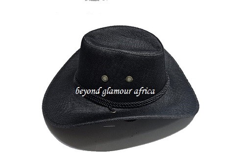 Men’s genuine black cowboy hut