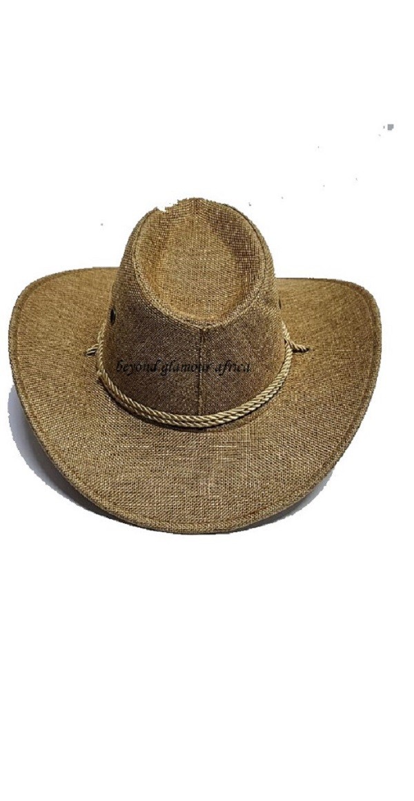 A brown cowboy hat