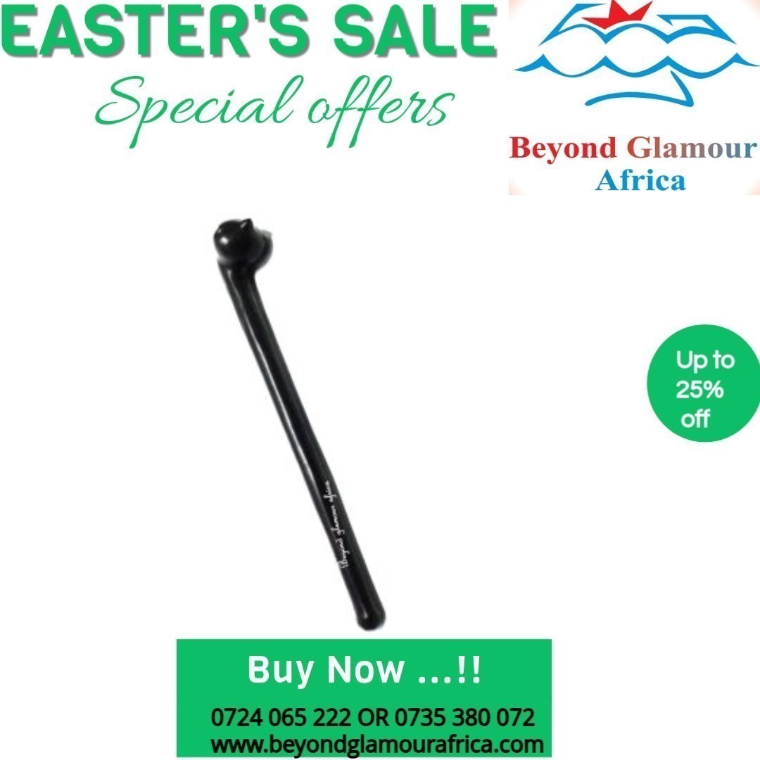 A men's black wooden rungu