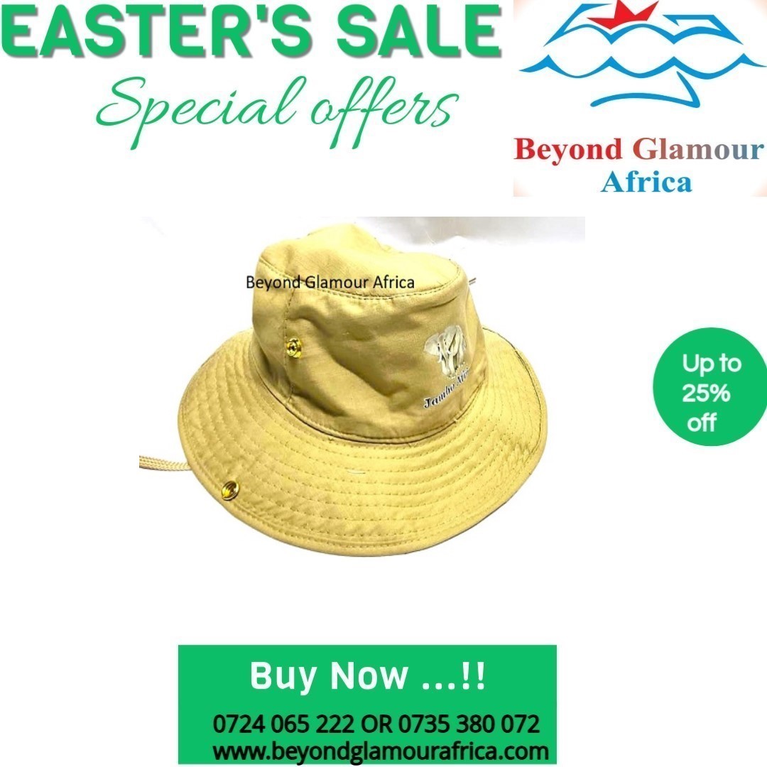 A safari hat easy and comfortable to wear