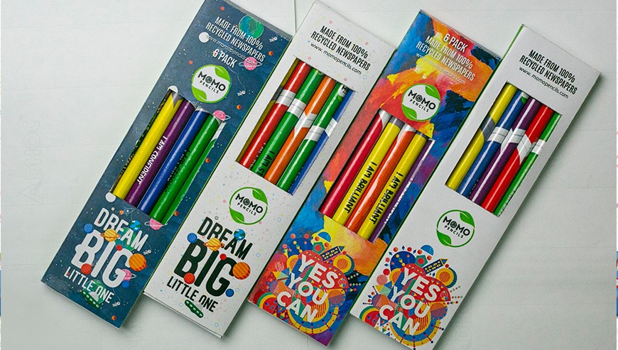 RECYCLED NEWSPAPER PENCILS – Eco-Friendly &amp; Unique! (LAST STOCK!)