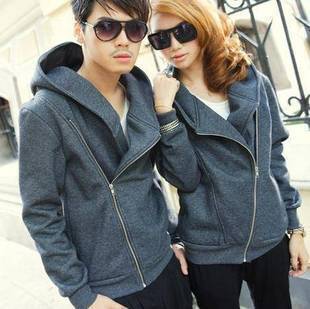 Double thickness fleece sweater w cape, zipper front man(xl,2xl) or lady (m,l) grey