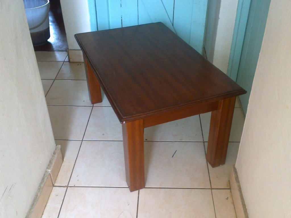 Beech solid coffee table, excellent condition