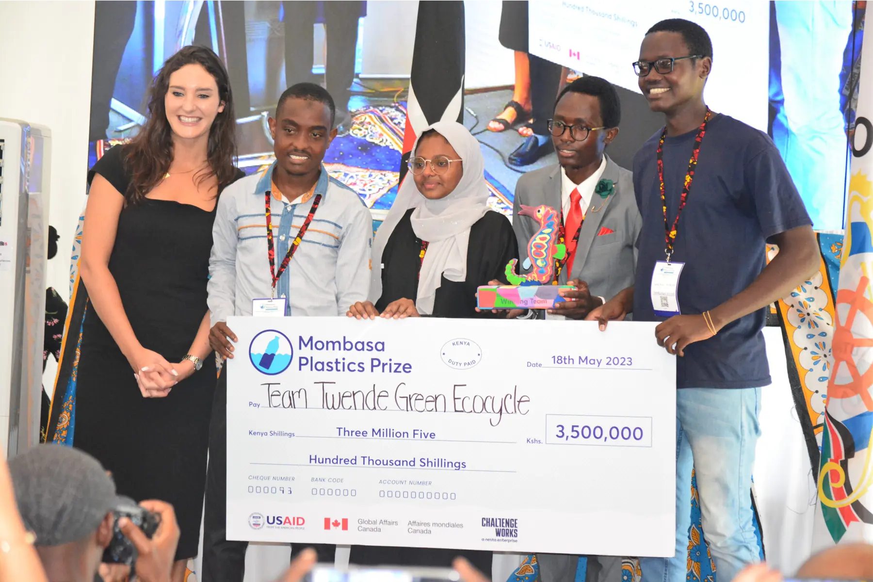 Creative Youth Innovators Receive Awards for Tackling Plastic Waste in Mombasa