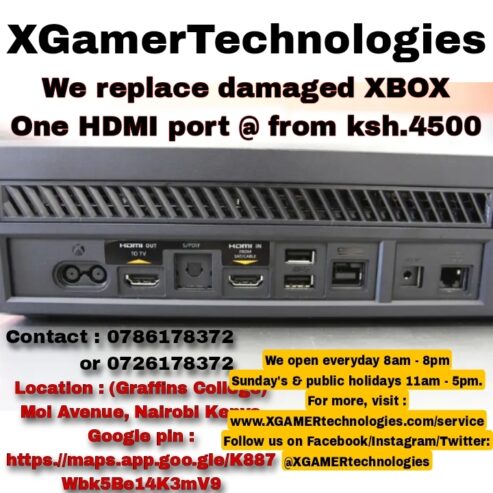 We replace damaged XBOX One HDMI port @ from ksh.4500